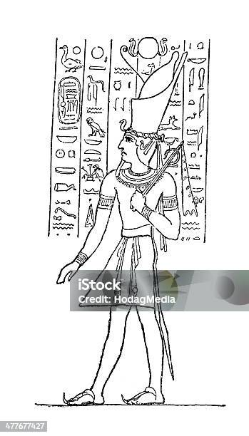 Ramseses Ii Drawing Stock Illustration - Download Image Now - Antique, Art, Art And Craft