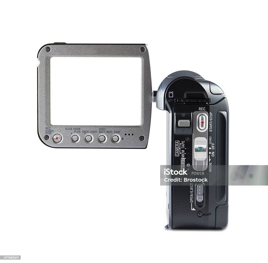 Video camera blank screen Video camera blank screen. Activity Stock Photo