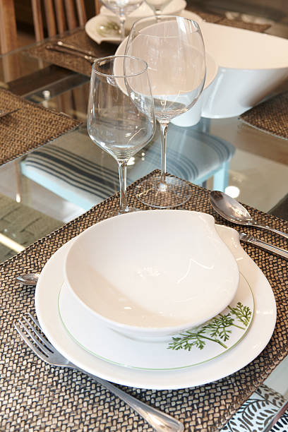istock Crockery set over a table ready to be served 477682708