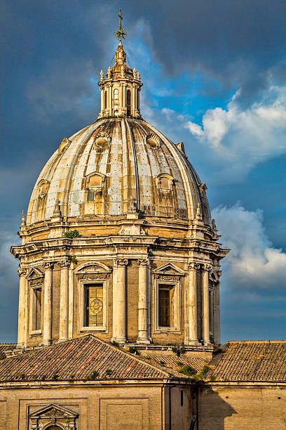 istock Baroque Chruch Steeple, Rome, Italy 477682726