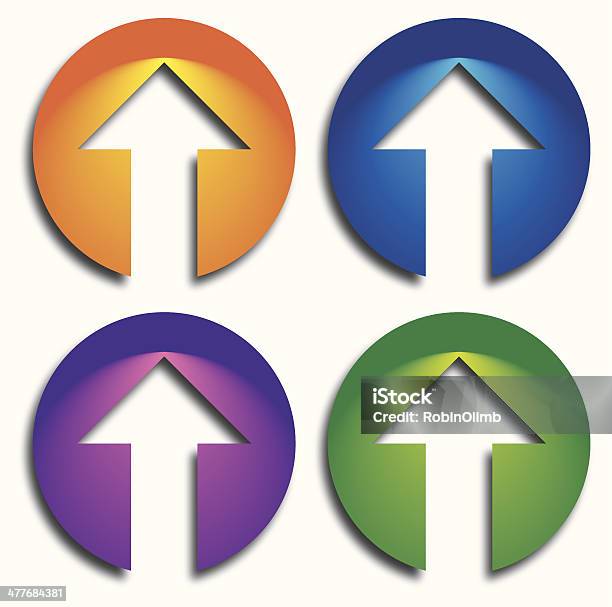 Vetores de Fouruparrowicons e mais imagens de Bolsa de valores e ações - Bolsa de valores e ações, Conjunto de ícones, Círculo