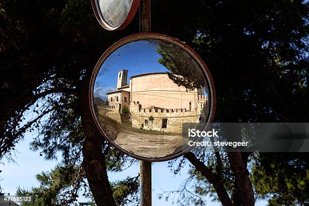 Mirror Reflection Of Prison Entrance And Church Pianosa Island Stock Photo - Download Image Now