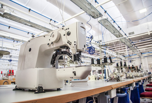New factory sewing textiles