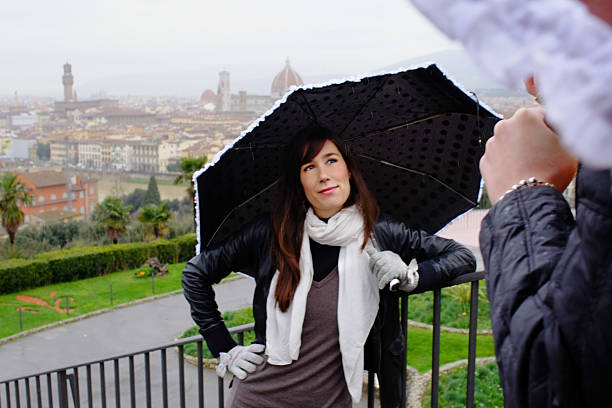 istock Friends having fun doing selfies at Florence 477690923