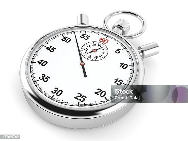 Stopwatch Stock Photo - Download Image Now - Stopwatch, White Background, Cut Out