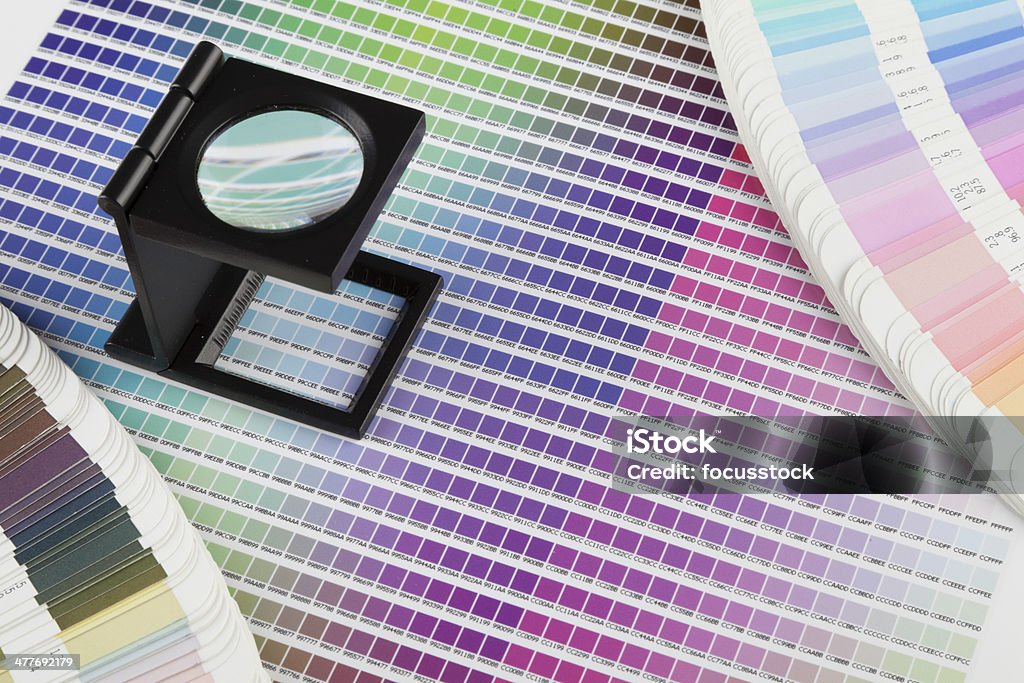 color guide Glass - Material Stock Photo