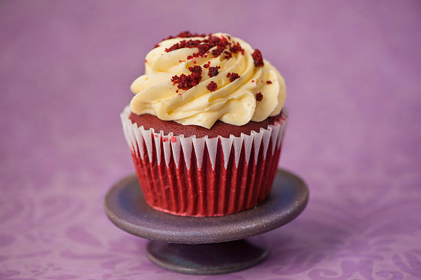 istock Red Velvet Cupcake Purple 477692831