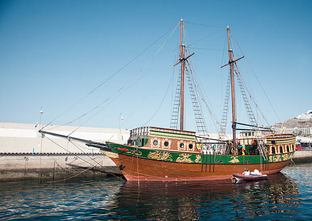 istock Anchored Vintage Sailing Ship 477693443