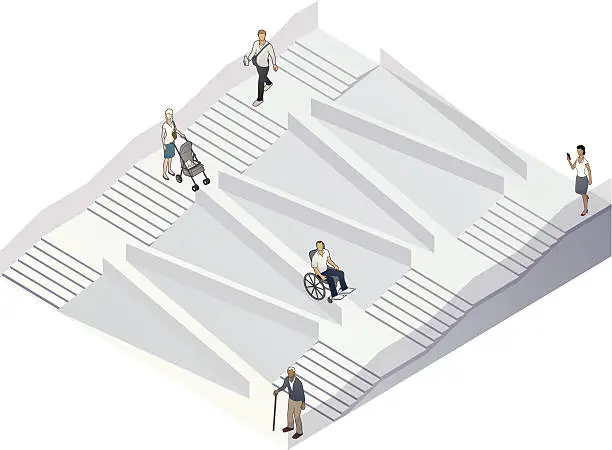 Vector illustration of Accessibility Illustration