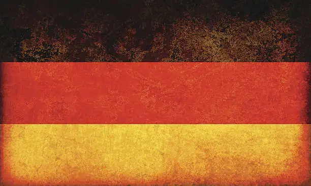 Vector illustration of Germany grunge flag