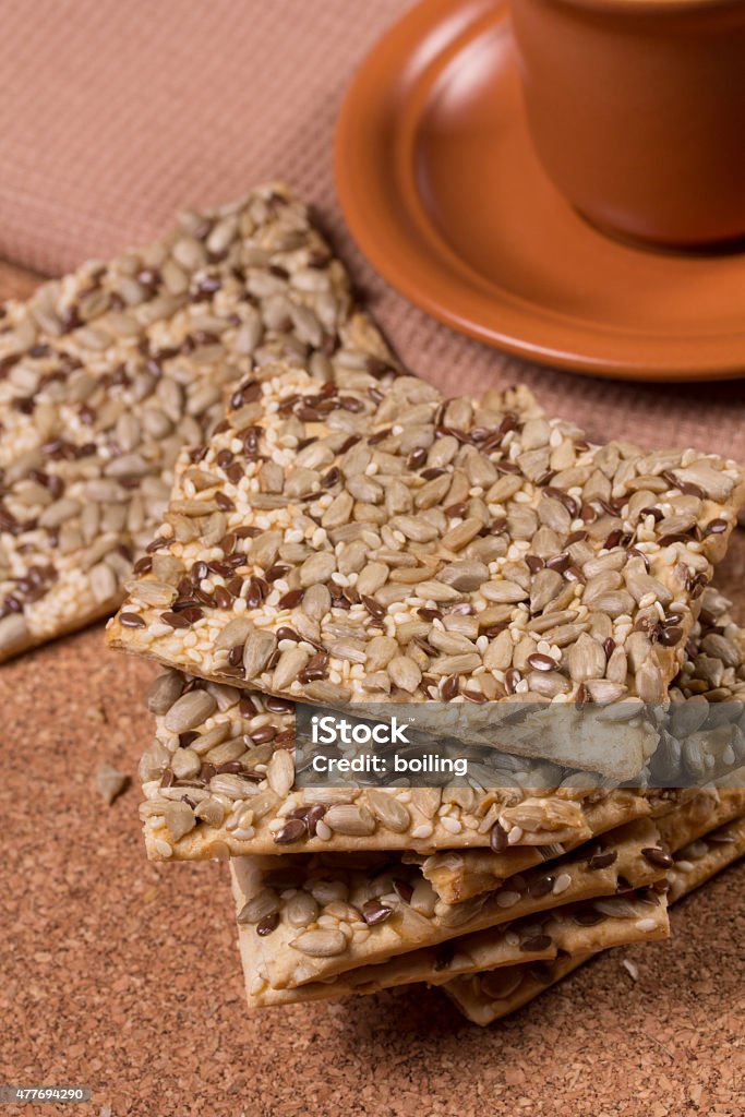 Fresh cookies Fresh cookies with sunflower  and sesame seeds 2015 Stock Photo