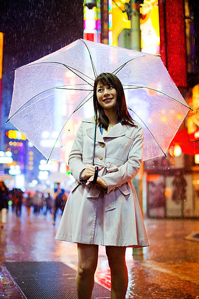 istock Tokyo Woman in the Rain 477694810