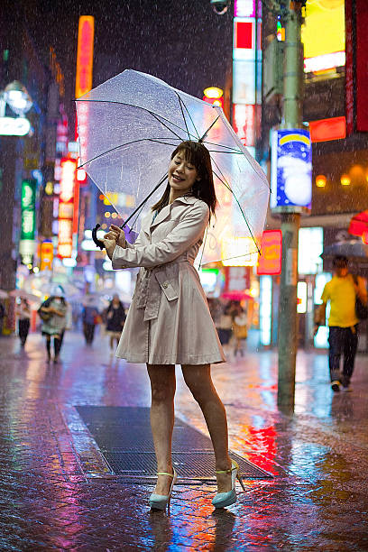 istock Tokyo Woman in the Rain 477694822