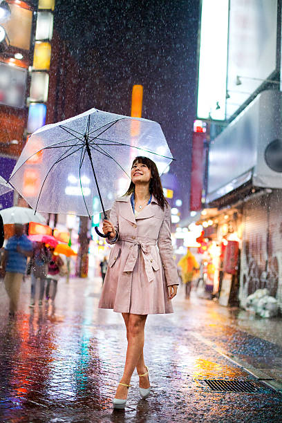 istock Tokyo Woman in the Rain 477694836