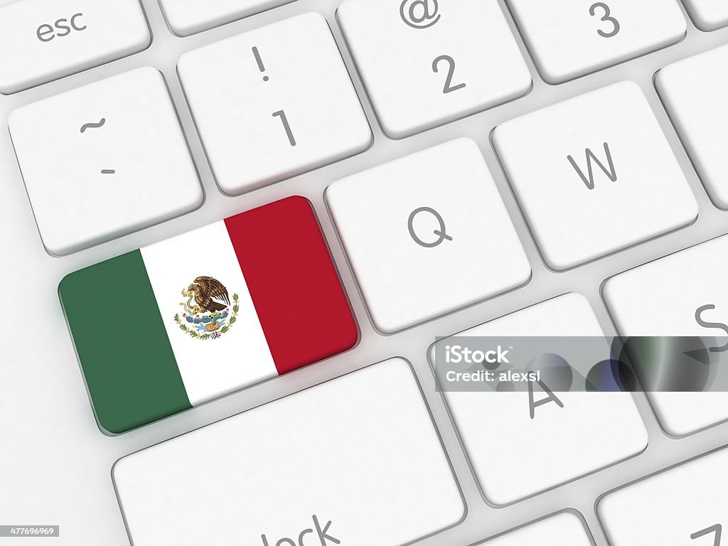 Tecnología de México - Foto de stock de Bandera libre de derechos