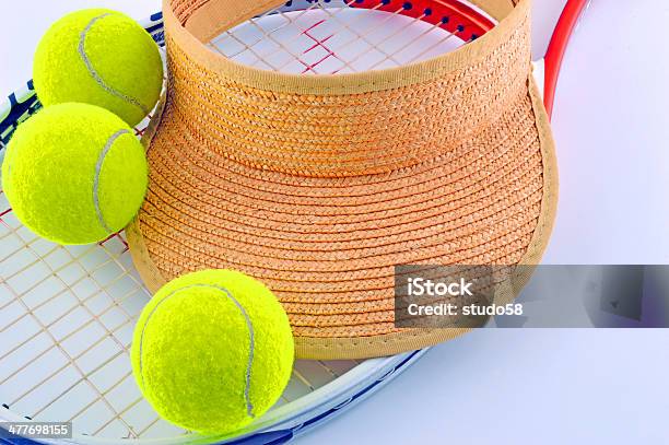 Tennisausrüstung Stockfoto und mehr Bilder von Aktivitäten und Sport - Aktivitäten und Sport, Ausrüstung und Geräte, Farbbild