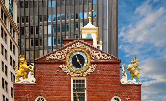 The Old State House, was a place where Samuel Adams, James Otis, John Hancock, and John Adams debated the future of the British colonies. Just outside the building, five men were among the first casualties of the battle for independence, known as the Boston Massacre.The Declaration of Independence was proclaimed from the balcony to the citizens of Boston in 1776.