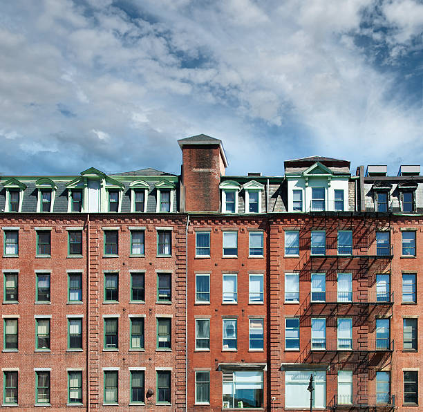 istock Bostone Brownstone Building with Fire Escape in Boston 477698389
