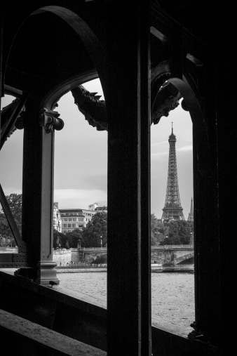Eiffeltower, viewed from below Pont Alexandre III.