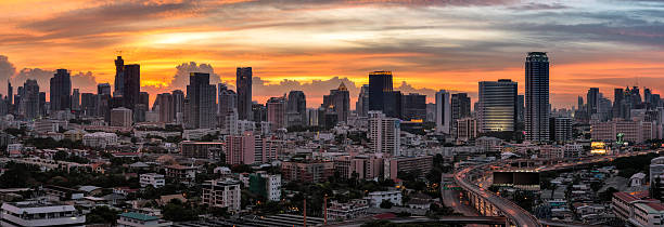 istock panorama sunset skyline bangkok city thailand 477701270