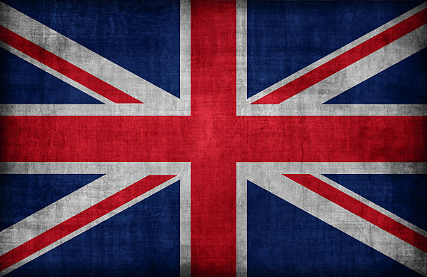 istock United Kingdom flag pattern  ,retro vintage style 477701926