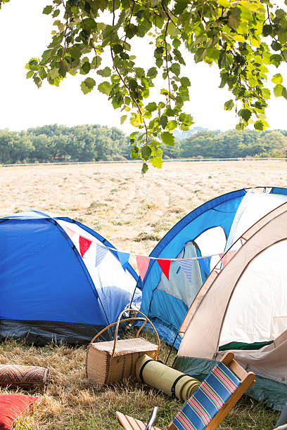 istock Empty campsite at music festival 477701988