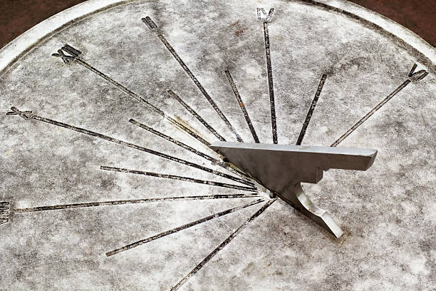 istock Sun Clock in English garden. 477702510