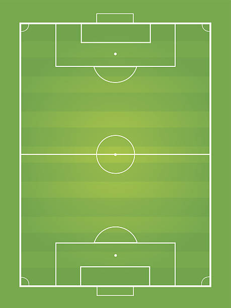 istock Soccer field and soccer ball - Vector illustration 477702991