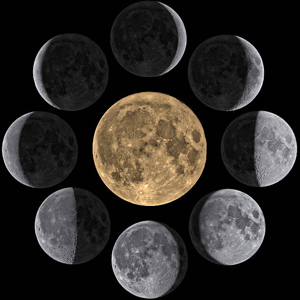 istock Moon Phases Mosaic - Isolated on Black 477704169