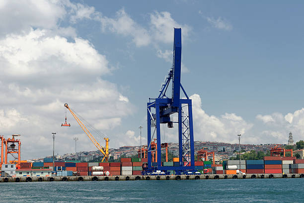 istock Haydarpasa Commercial Dock and Container Crane 477705259