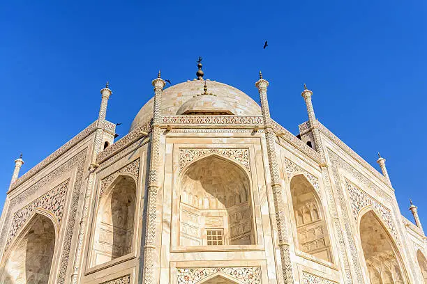 Photo of Taj Mahal, Blue sky, Travel to India