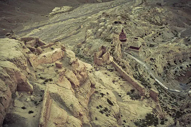 Tibet guge dynasty ruins the cultural heritage city is located in the towering guge daxian trevor ariza pricked the cloth let area within the boundaries