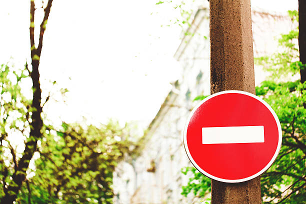 istock No enter sign against a building 477709984