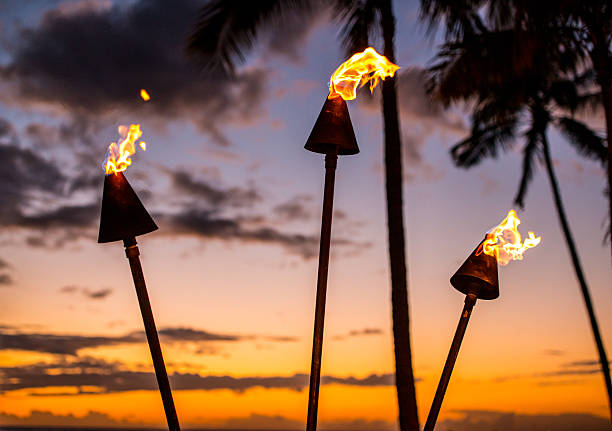 istock Torch Lighting in Waikiki on Sunset 477713163