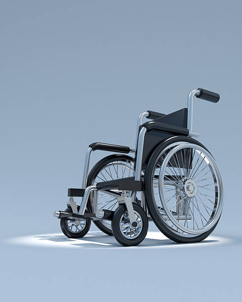 istock 3d Wheelchair in spotlight 477713870