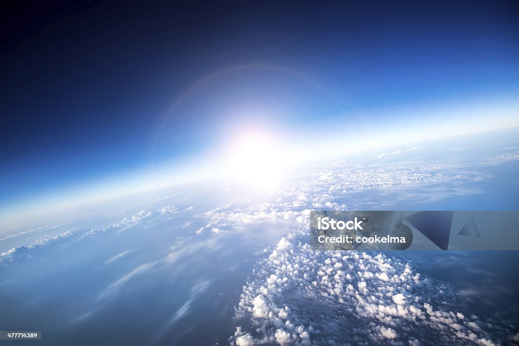 Planet Earth Photo Planet Earth aerial view Ozone Layer Stock Photo
