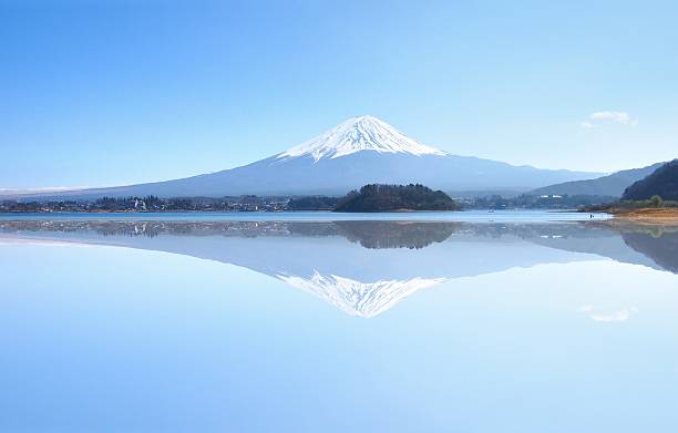 istock kawaguchiko lake with fuji mountain background in the reflection 477714546