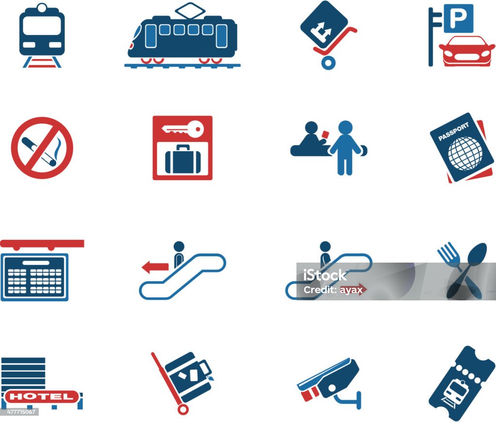 Train station symbols Train station symbols. See also: Train Ticket stock vector