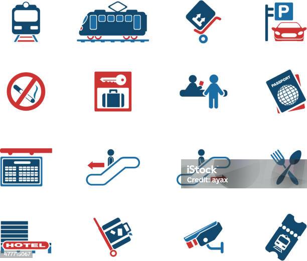 Train Station Symbols Stock Illustration - Download Image Now - Train Ticket, Adult, Boarding