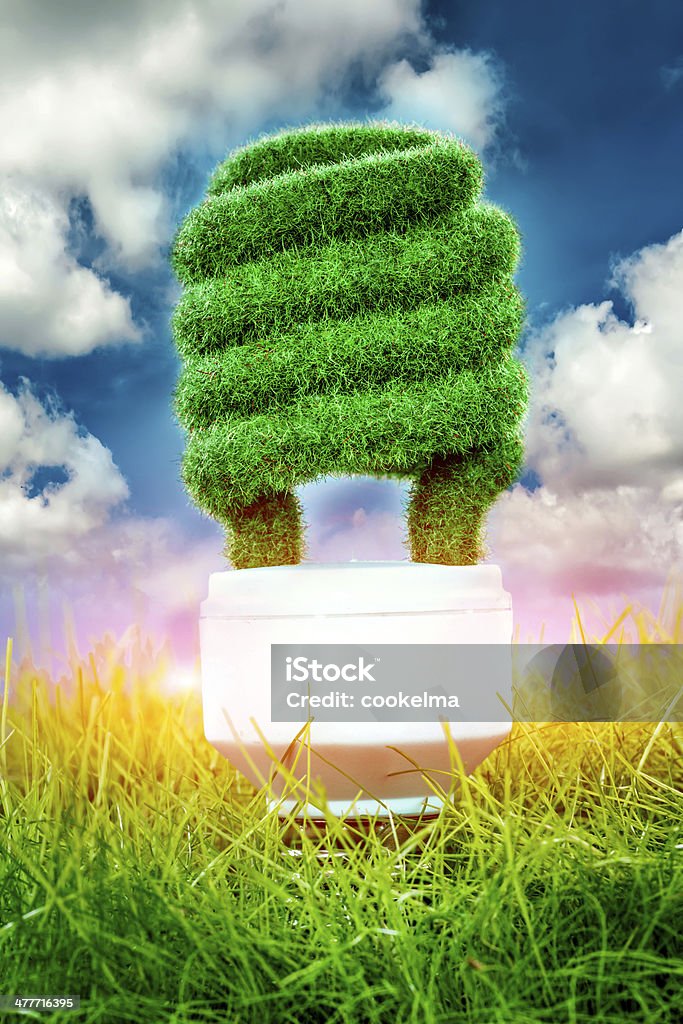 Eco-Glühbirne Konzept - Lizenzfrei Abstrakt Stock-Foto
