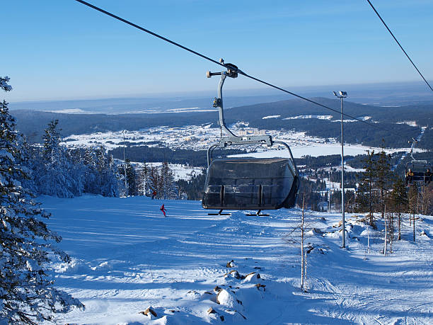 istock Ski lift in the Ural Mountains. Russia 477716726