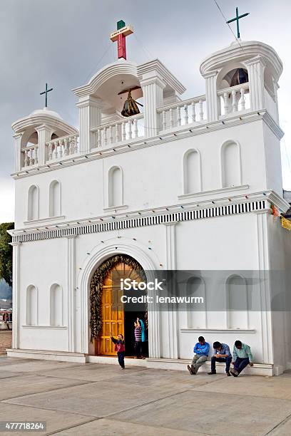 The Church Iglesia De San Lorenzo In Zinacantan Mexico Stock Photo - Download Image Now