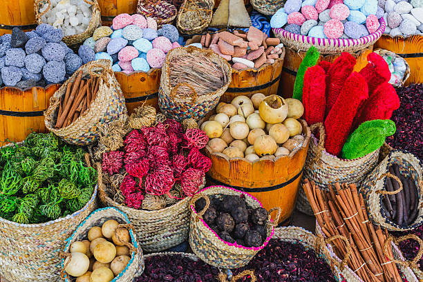 istock Spices and herbs on market 477719227