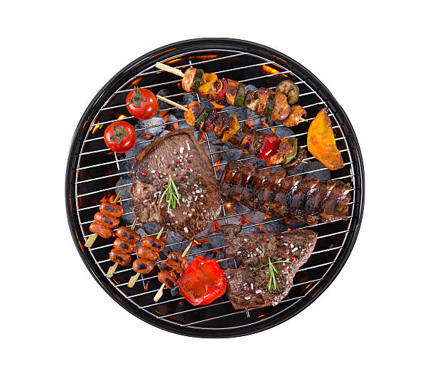 Garden grill isolated on white background