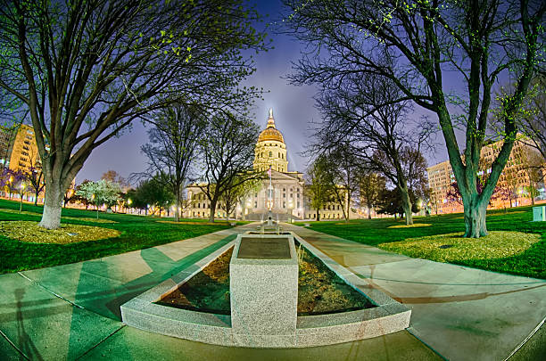 istock topeka kansas downtown at night 477721810