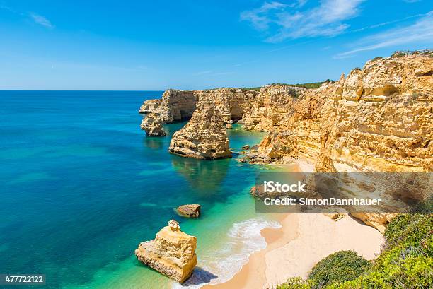 Praia Da Marinha Beautiful Beach Marinha In Algarve Portugal 照片檔及更多 阿爾加威 照片