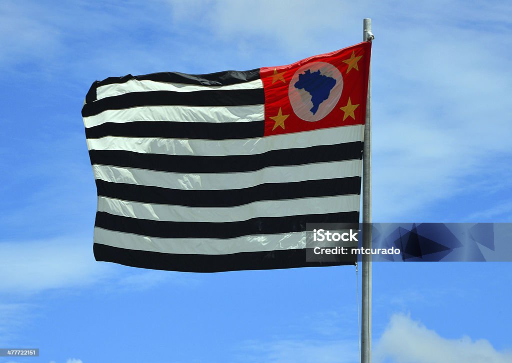 State flag of São Paulo - Brazil State flag of São Paulo - Brazil. The richest and most populous Brazilian state, it provides a third of the national income Flag Stock Photo