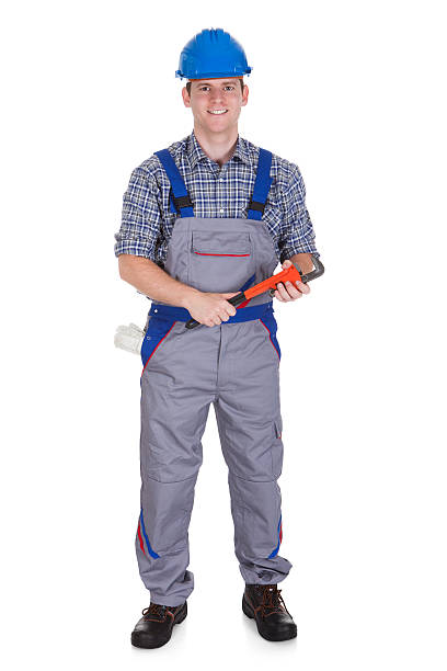 istock Portrait of happy handyman 477722158