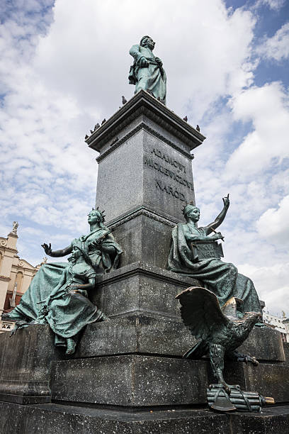 istock Adam Mickiewicz statue in Main Market Square at Krakow, Poland 477722365