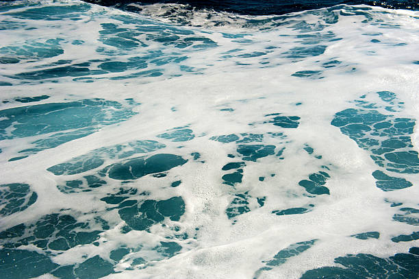 istock Foaming water from the back of a ship 477722398